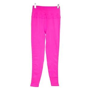 SPIRITUAL GANGSTER Pink Self Love Ribbed Leggings Bright Pink M/L